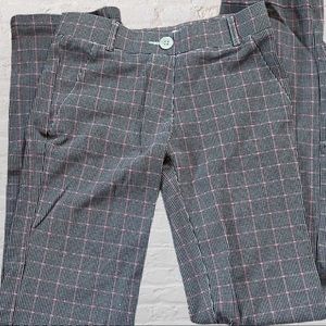 Black, Blue, and Pink Houndstooth Betabrand Leggings